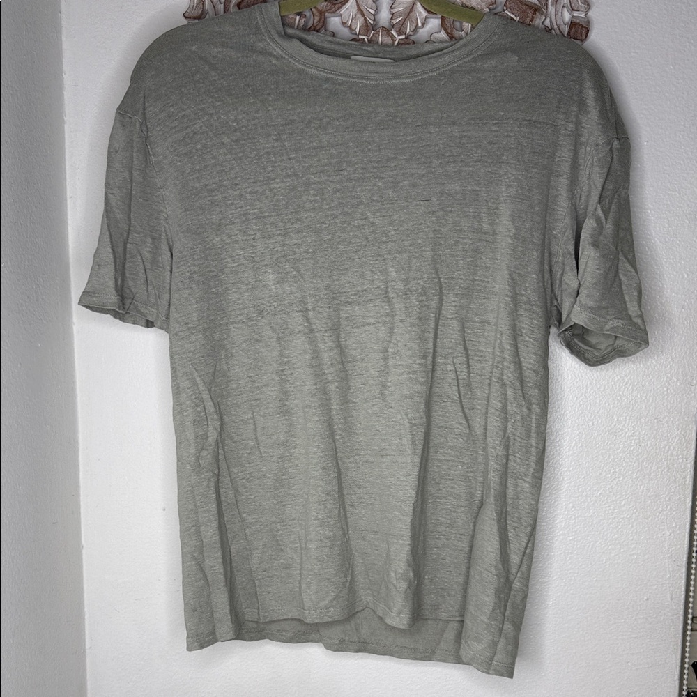 Sandro Light Gray Short Sleeve Tee Like a New Size M
